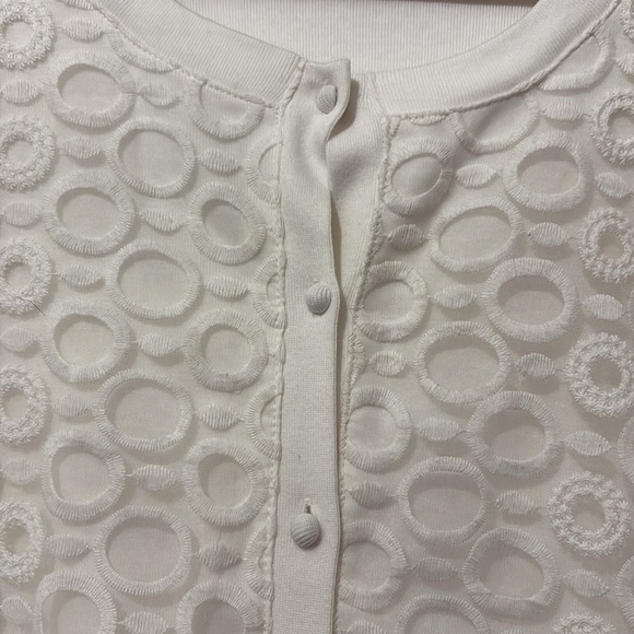 Rafaella Circle Pattern Overlay Sweater - Picture 3 of 5